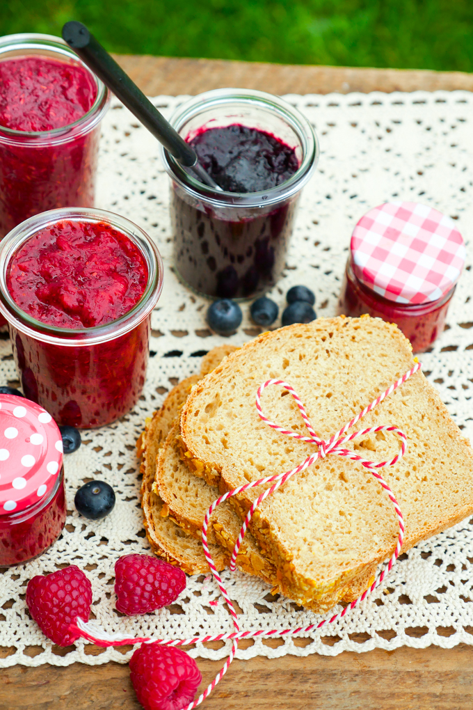  Healthy marmalade with summer berries and chia seeds 